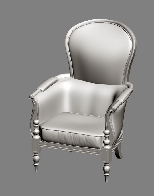 ARM CHAIR 1 3D model_35
