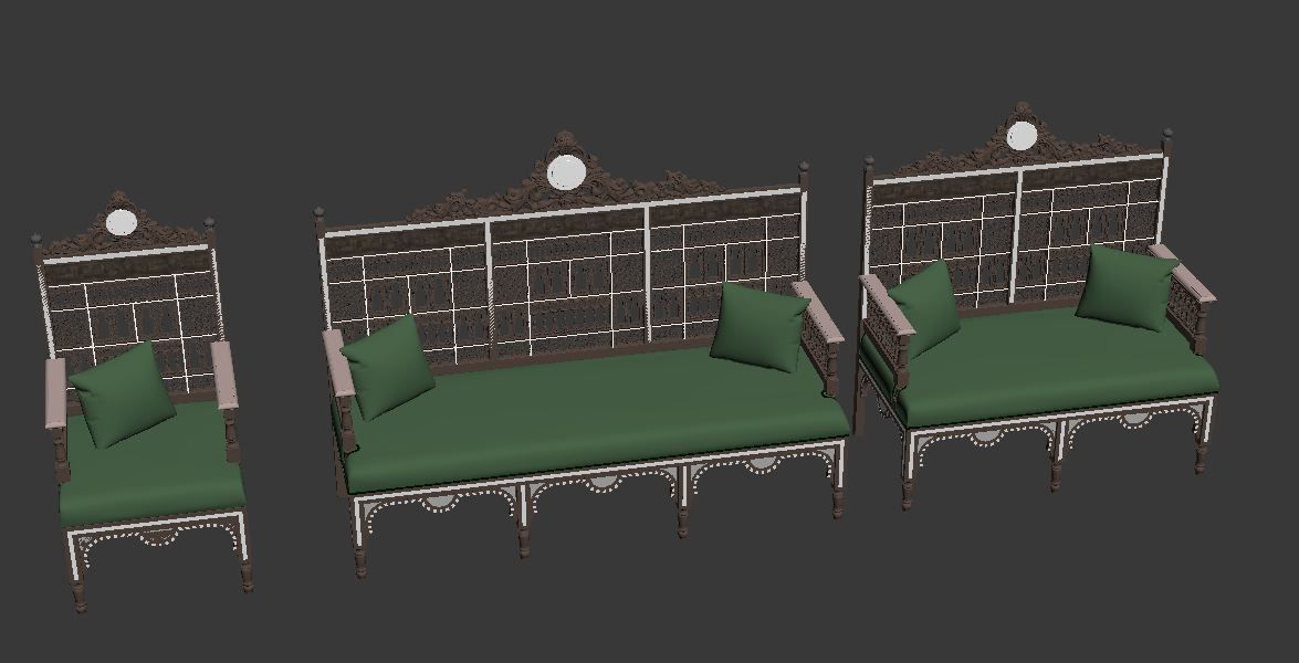 ARM CHAIR 1 3D model_136
