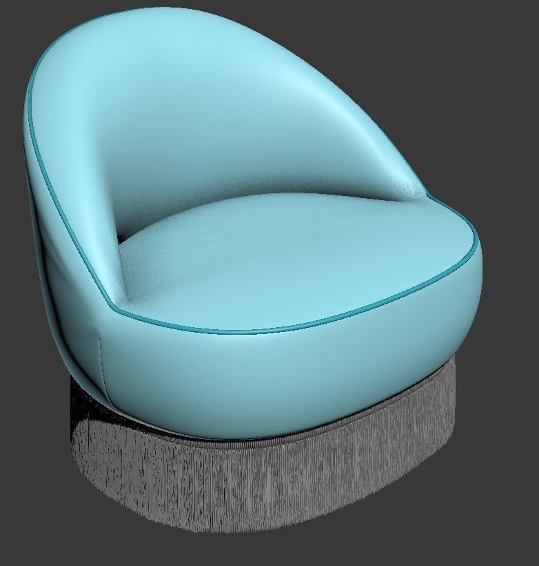 ARM CHAIR 1 3D model_2