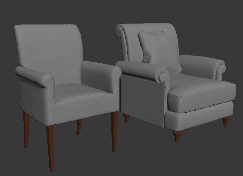 ARM CHAIR 1 3D model_149