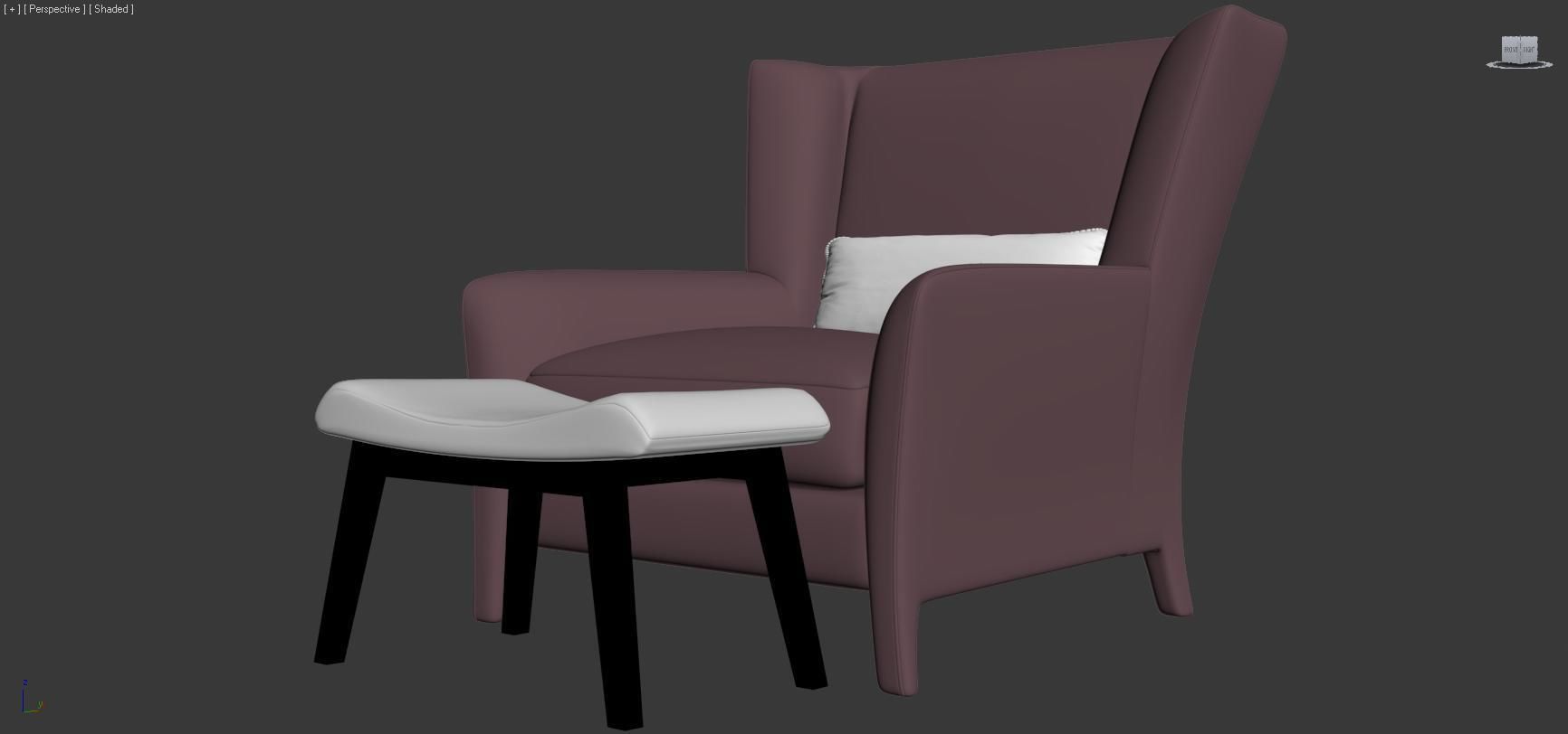 ARM CHAIR 1 3D model_4