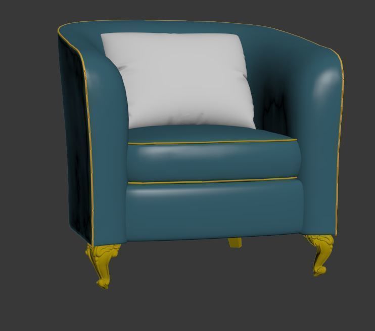 ARM CHAIR 1 3D model_87