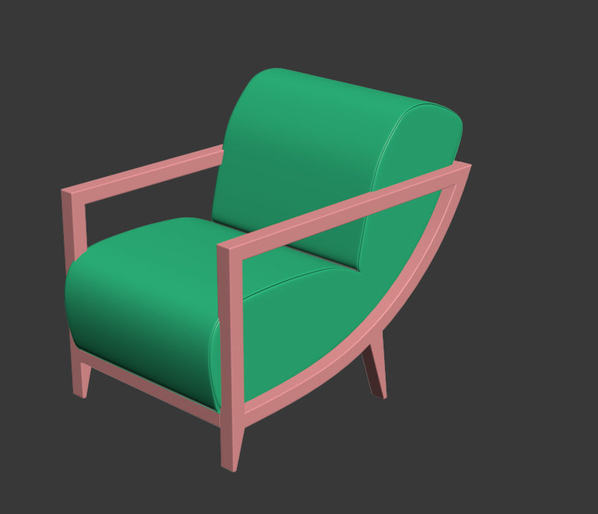 ARM CHAIR 1 3D model_80