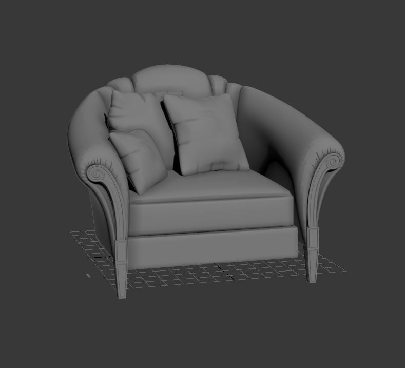 ARM CHAIR 1 3D model_17
