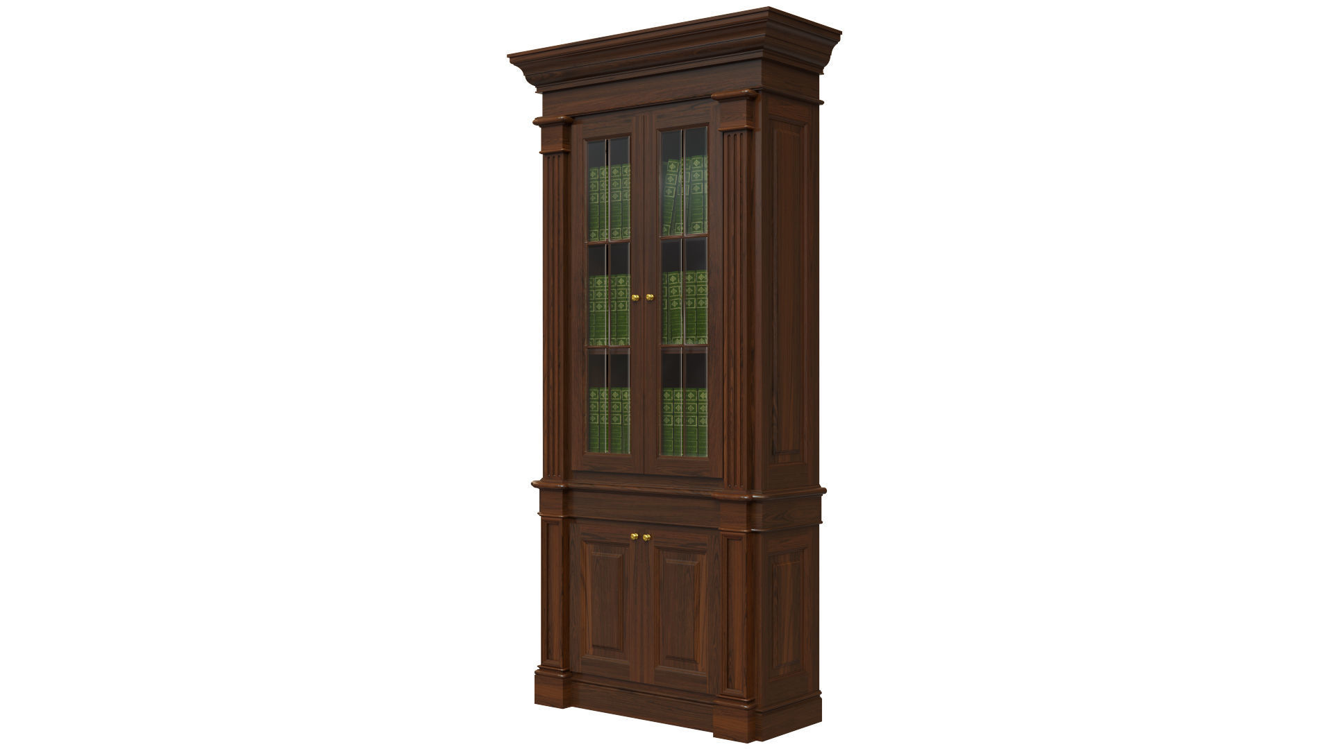 Bookcase 1100 3D model_1