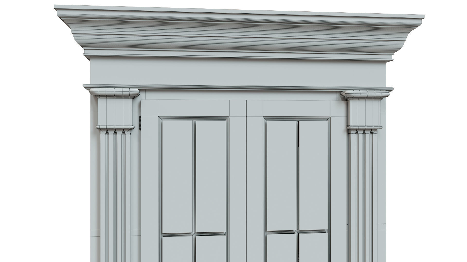 Bookcase 1100 3D model_6