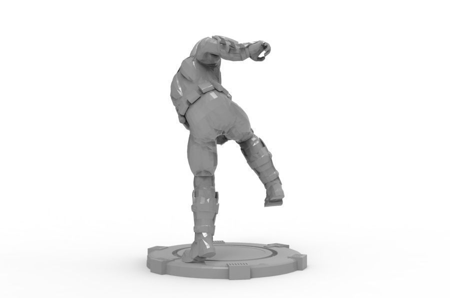 Batman - Mma Kick 3D print model_8