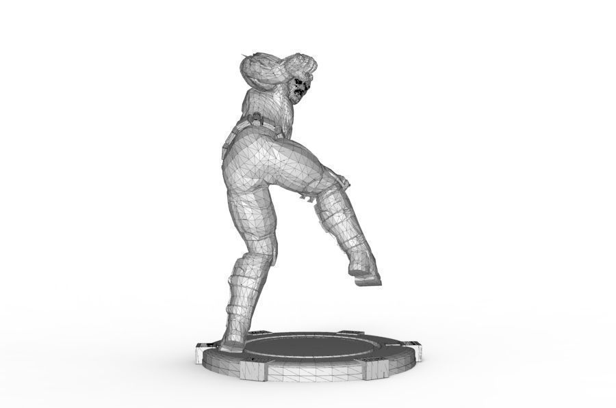 Batman - Mma Kick 3D print model_11