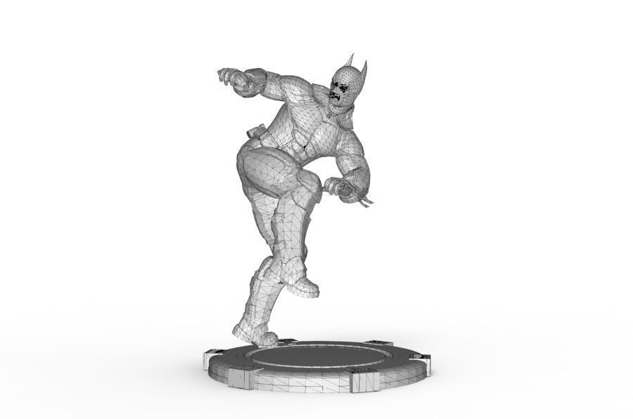 Batman - Mma Kick 3D print model_12
