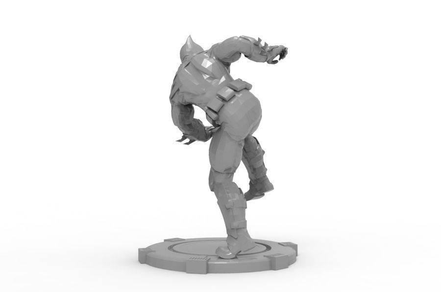 Batman - Mma Kick 3D print model_7