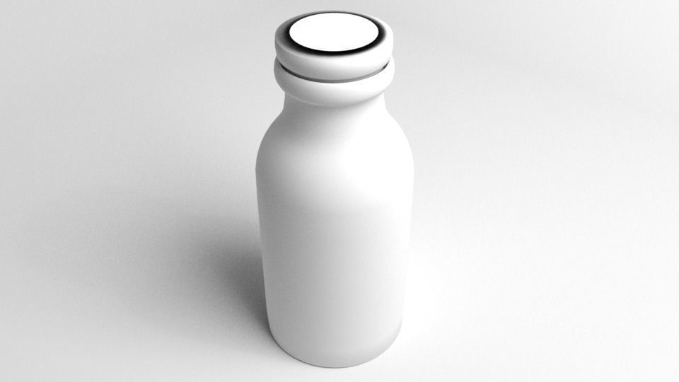 Bottle Milk 3D model_4