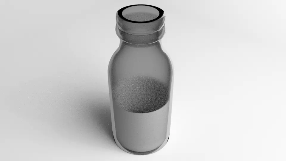 Bottle Milk 3D model_0