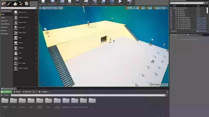 FPS Prototype unreal engine project 3D model