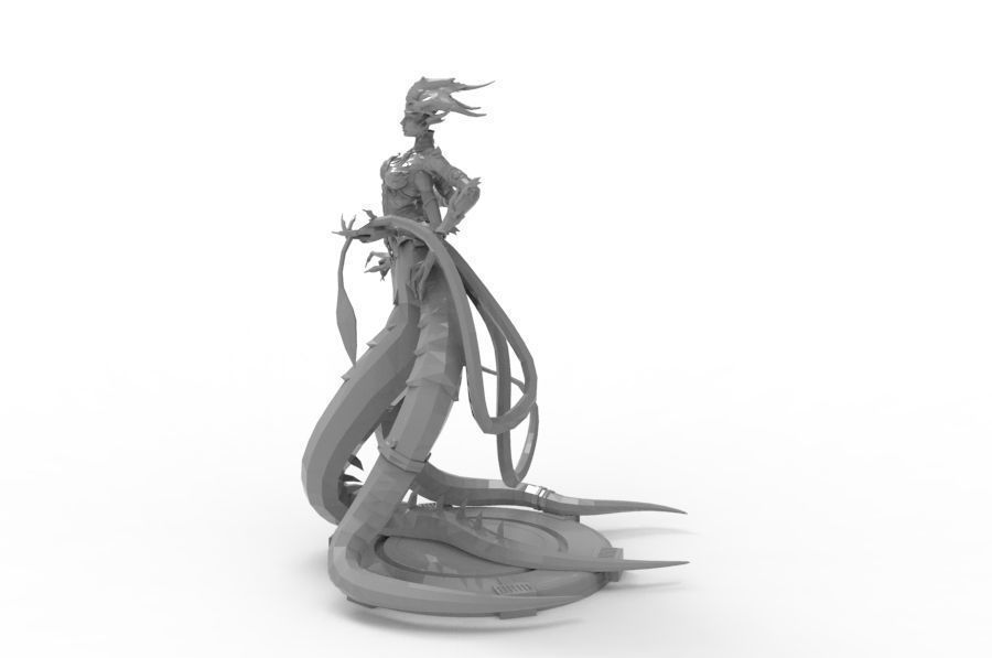 Snake Woman Creature 3D print model_4