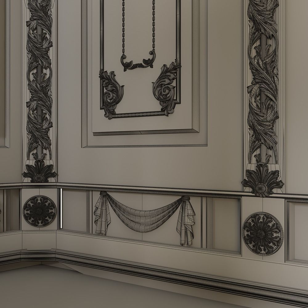 Stairs cnc kitbash 3D model_14