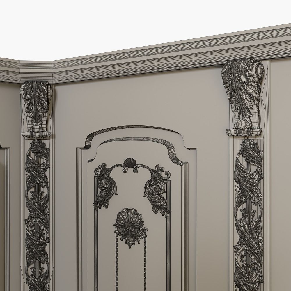 Stairs cnc kitbash 3D model_13