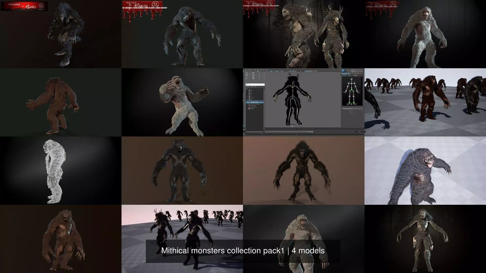 Mithical monsters collection pack1 _13