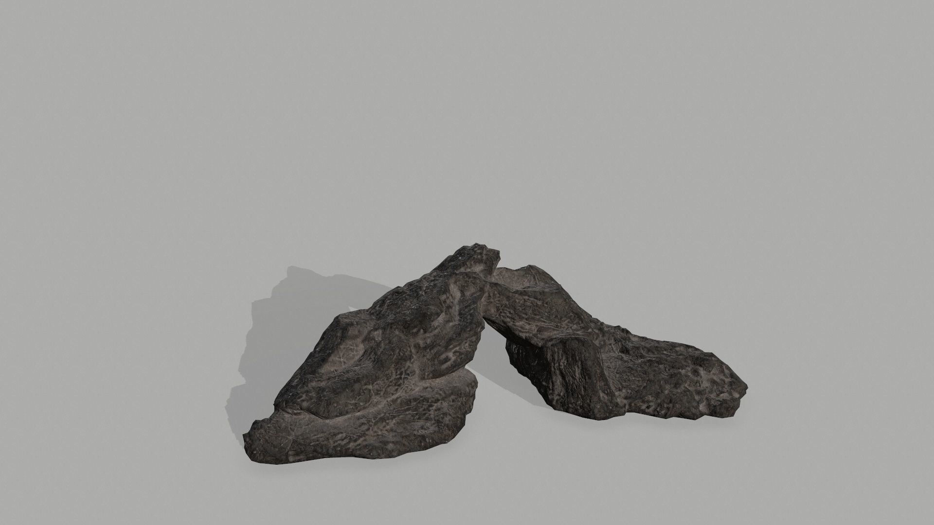 Rock set Low-poly 3D model_3