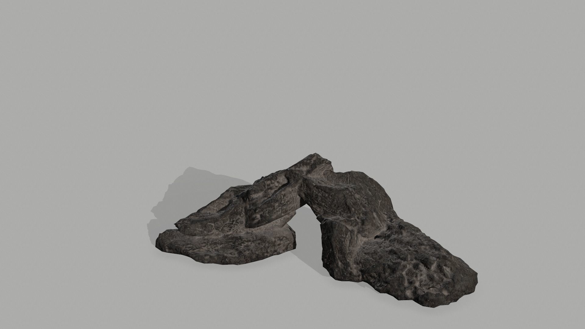 Rock set Low-poly 3D model_2