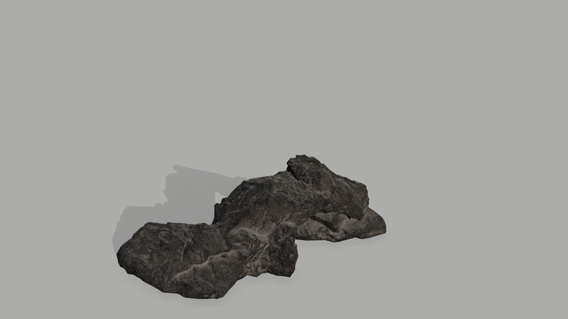 Rock set Low-poly 3D model_6