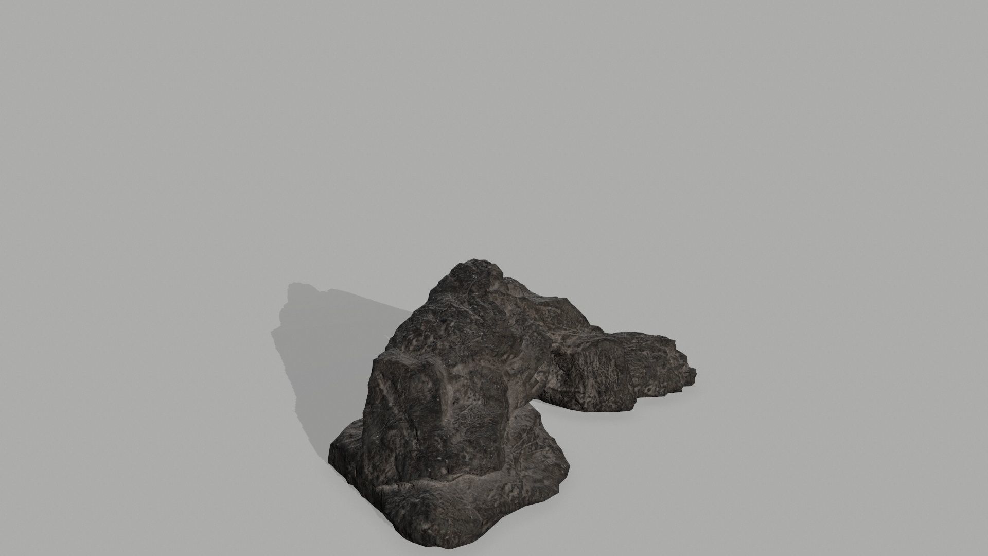 Rock set Low-poly 3D model_4
