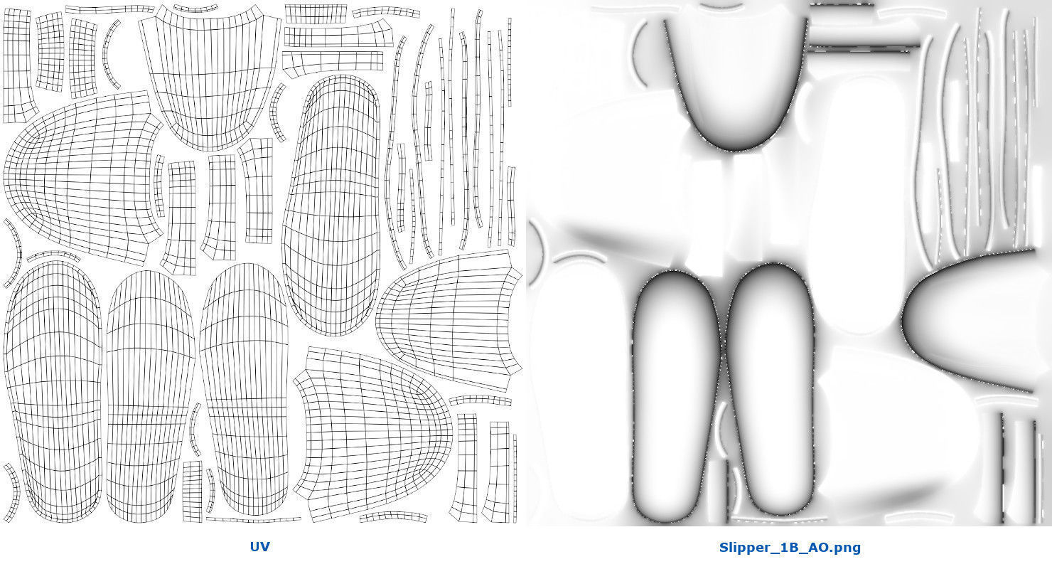 Slipper 1B Low-poly 3D model_9