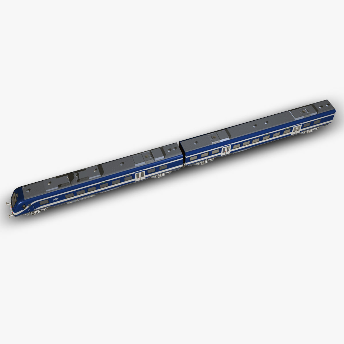 Siemens Viaggio Light Train Carts and Locomotive 3D model_3