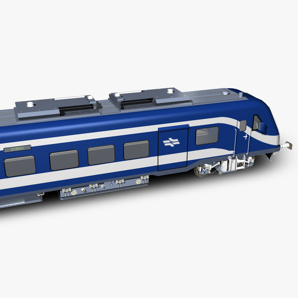 Siemens Viaggio Light Train Carts and Locomotive 3D model_13