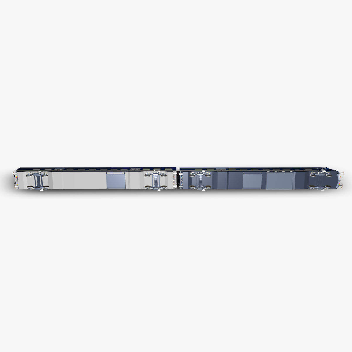 Siemens Viaggio Light Train Carts and Locomotive 3D model_7