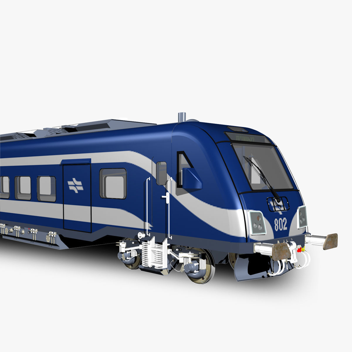 Siemens Viaggio Light Train Carts and Locomotive 3D model_11