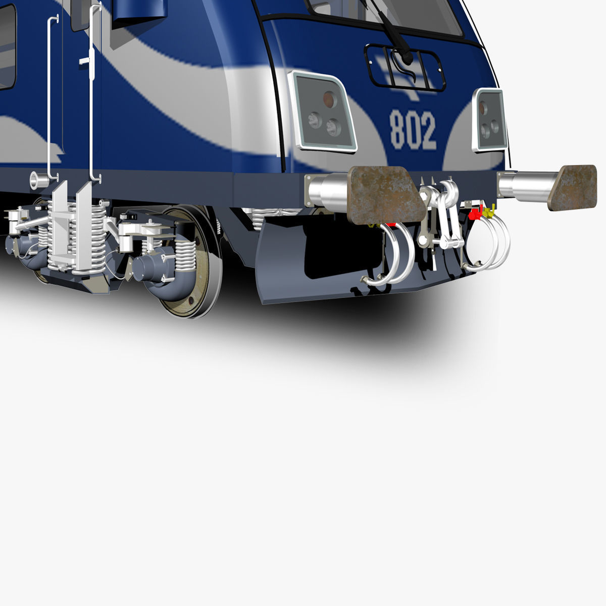 Siemens Viaggio Light Train Carts and Locomotive 3D model_12