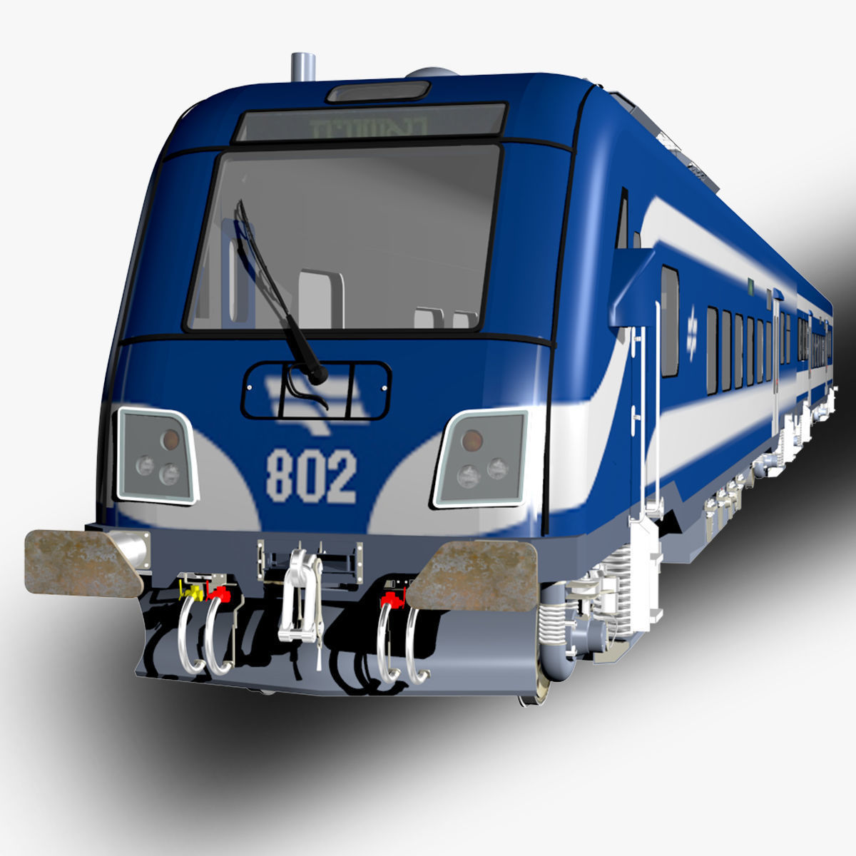 Siemens Viaggio Light Train Carts and Locomotive 3D model_8
