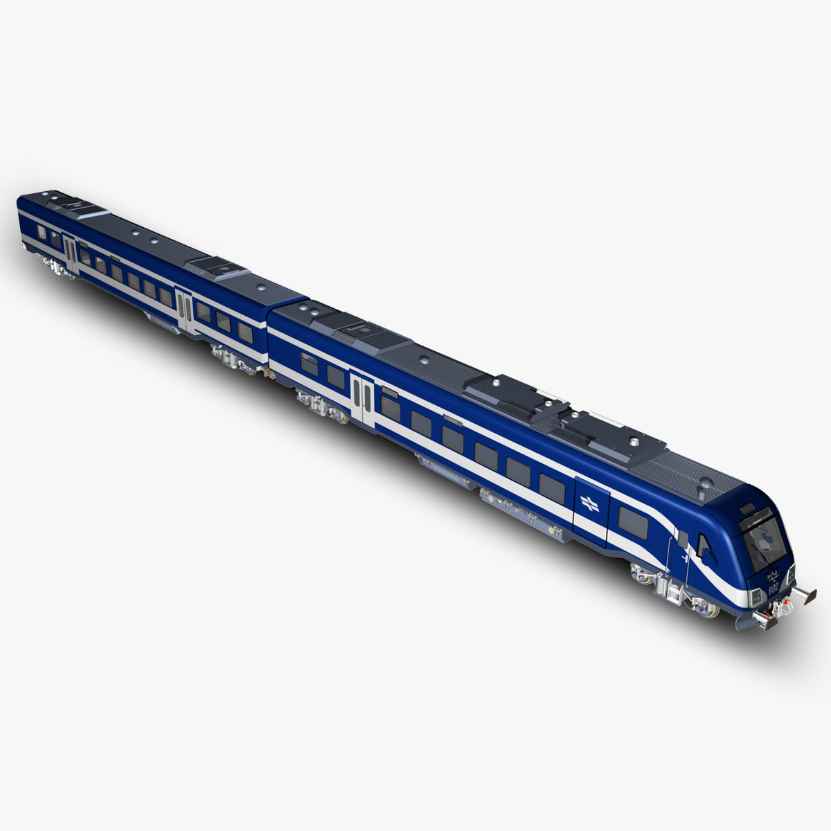 Siemens Viaggio Light Train Carts and Locomotive 3D model_4