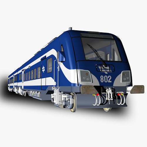 Siemens Viaggio Light Train Carts and Locomotive 3D model