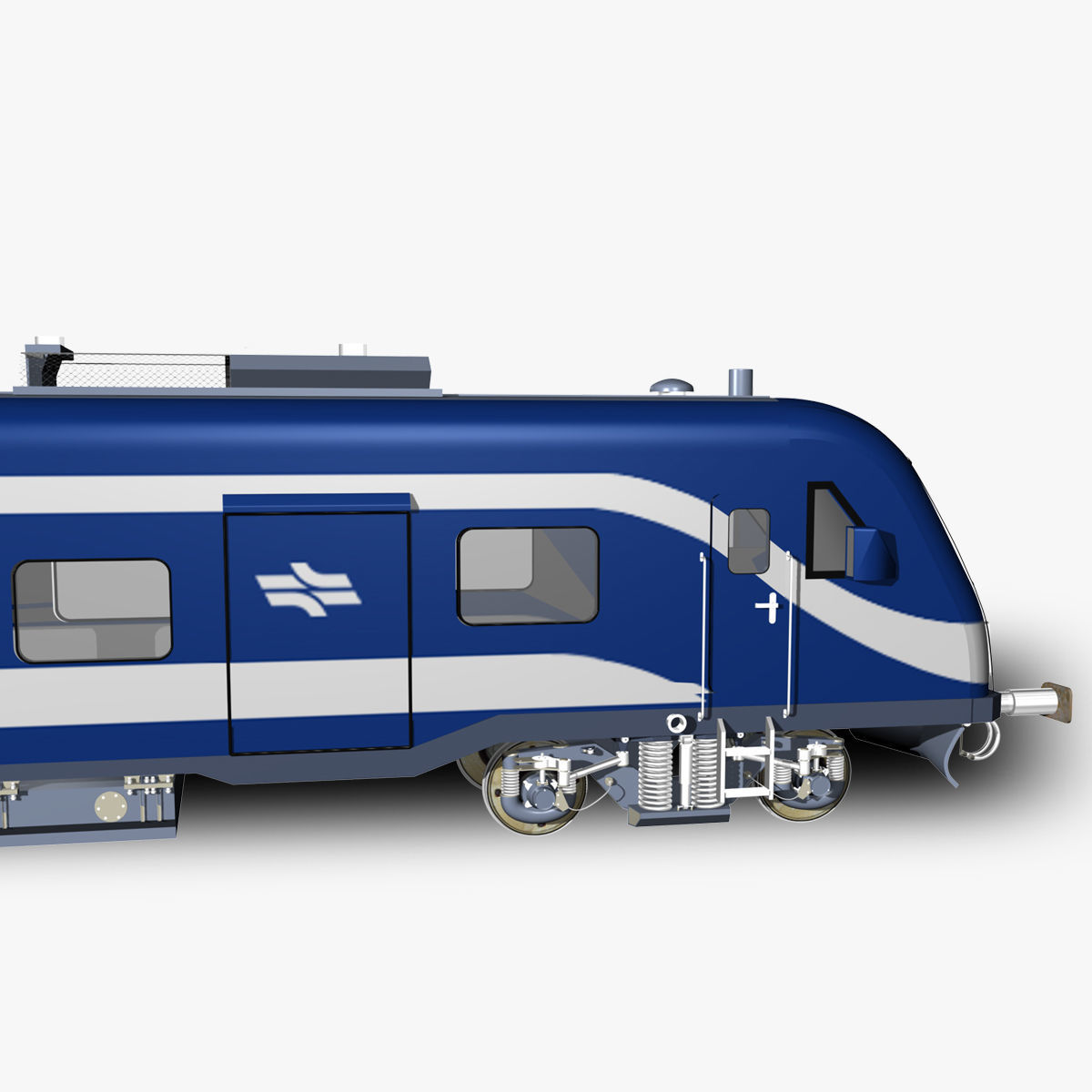 Siemens Viaggio Light Train Carts and Locomotive 3D model_9