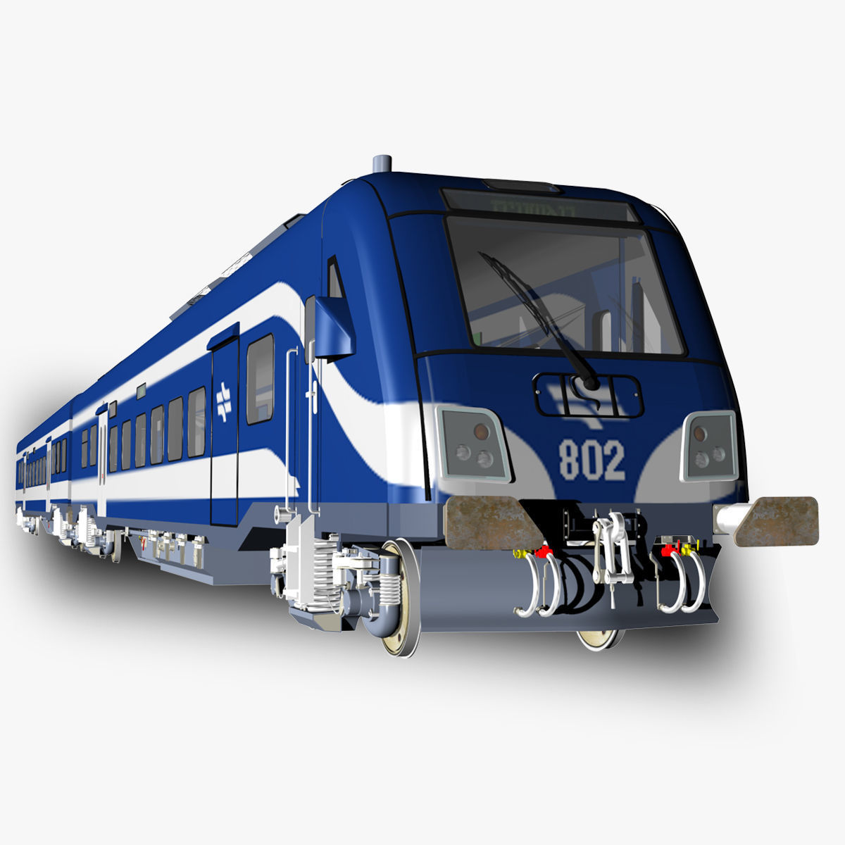 Siemens Viaggio Light Train Carts and Locomotive 3D model_19