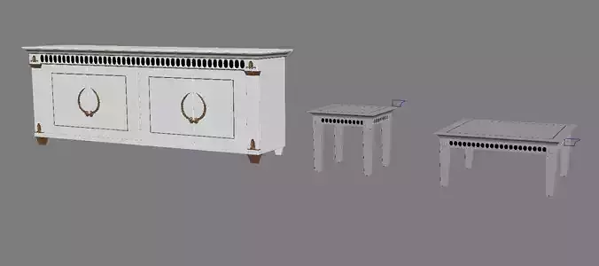 TABLE with gold base