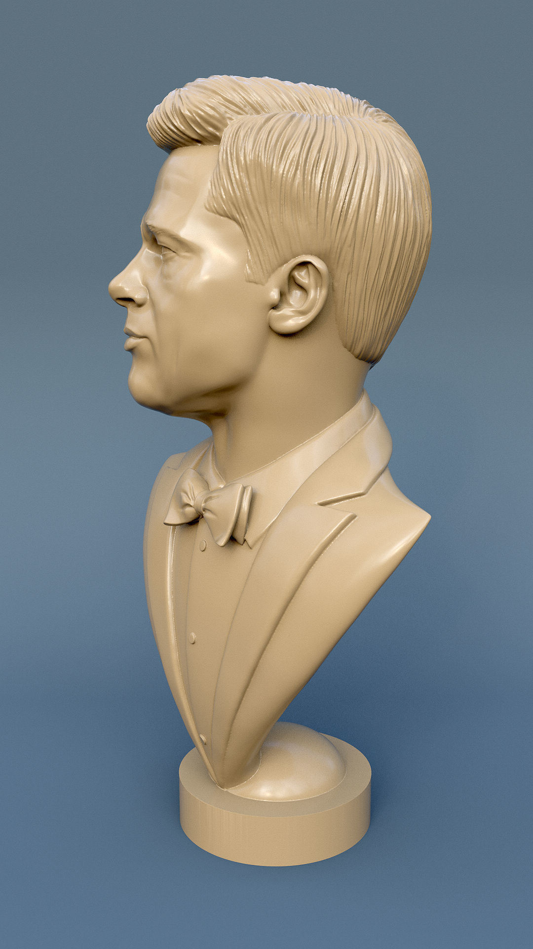 Brad Pitt  3D print model_1