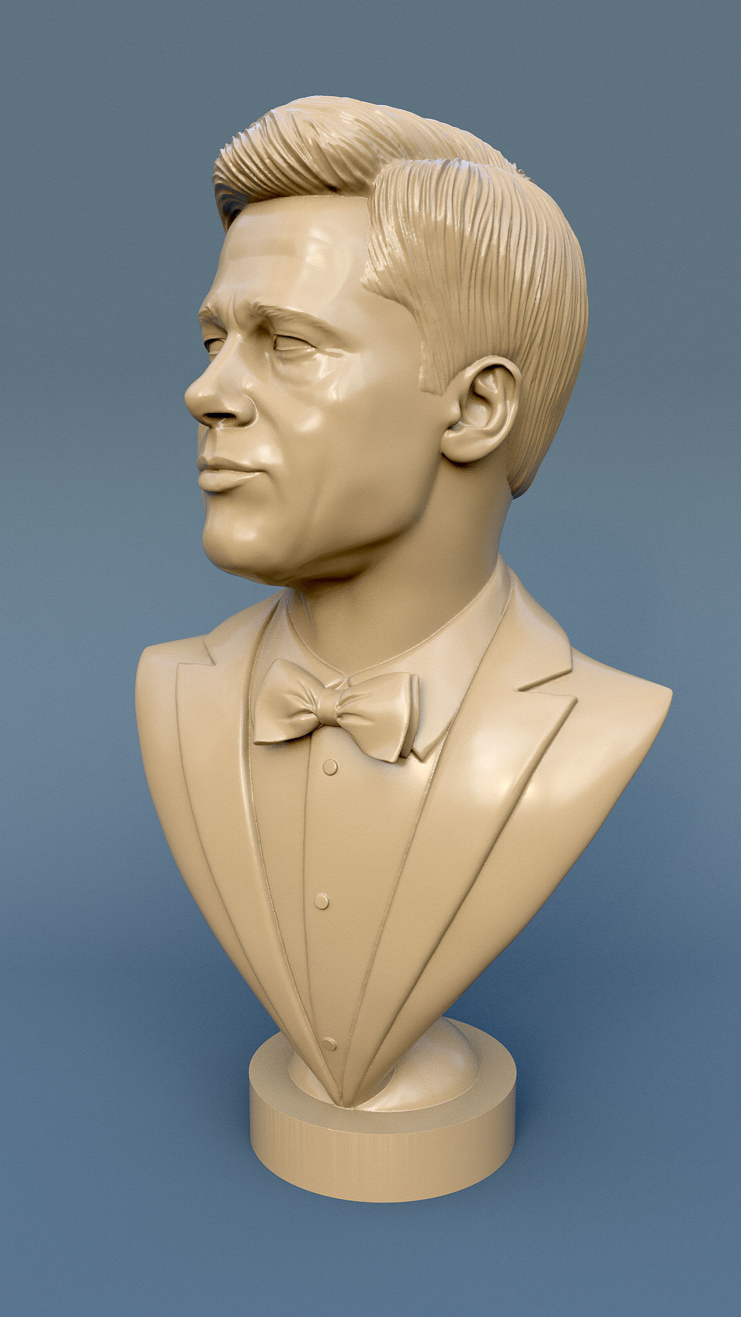 Brad Pitt  3D print model_4