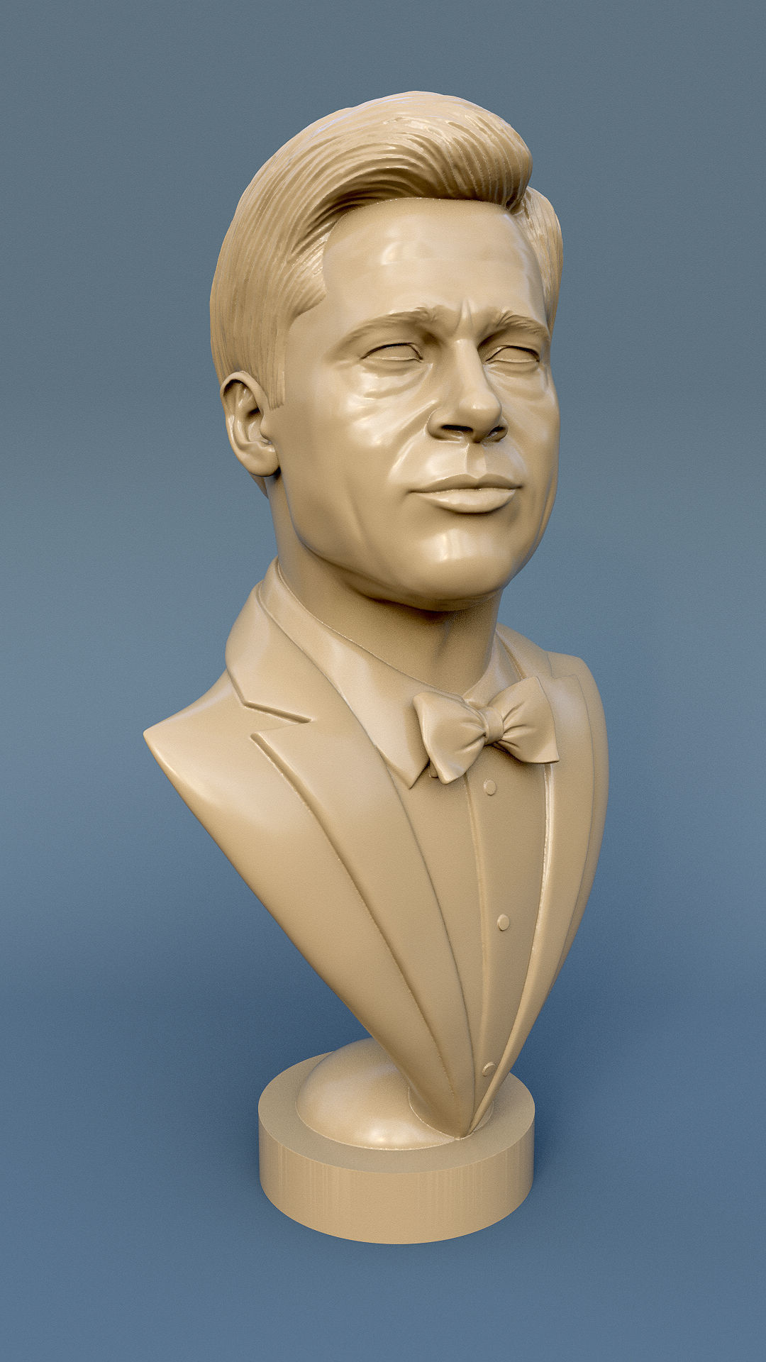 Brad Pitt  3D print model_2