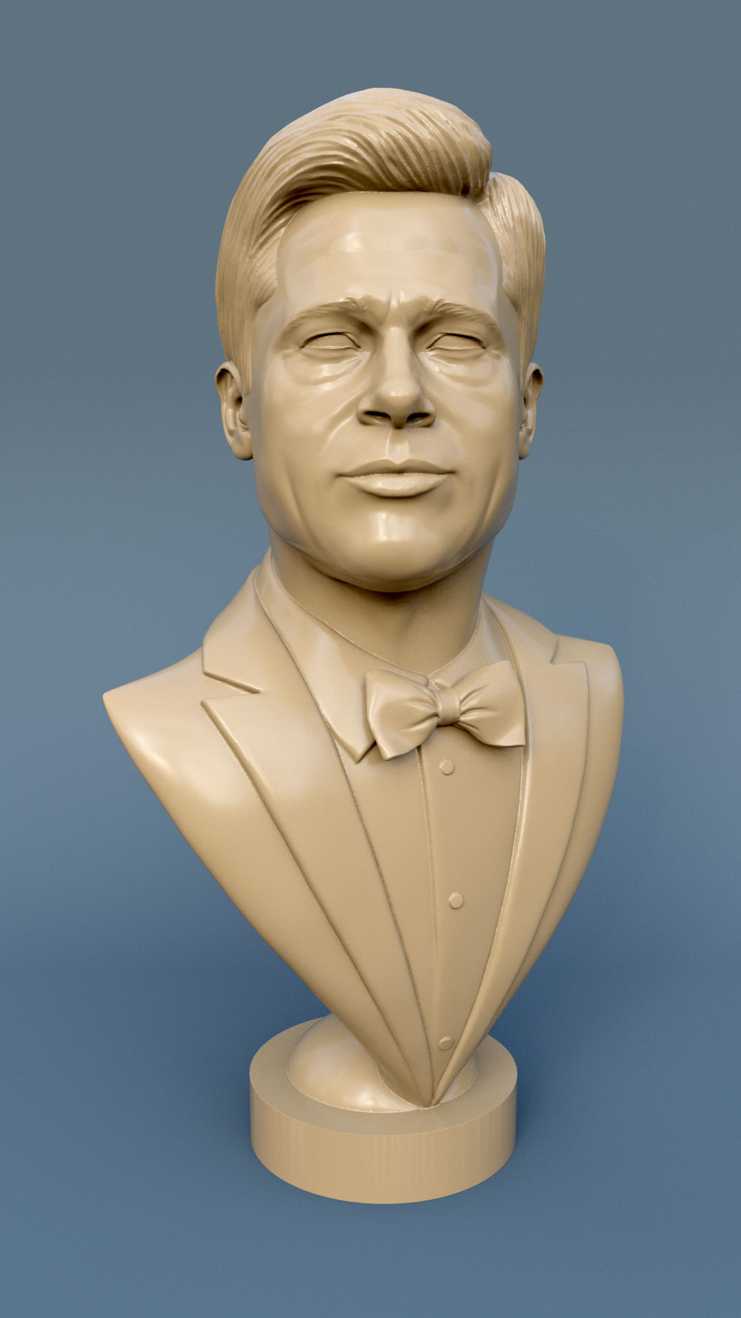 Brad Pitt  3D print model_8