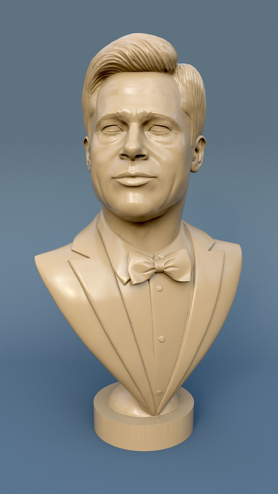 Brad Pitt  3D print model_3