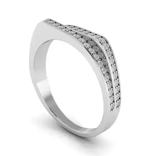 Double Split Crown Ring 3D print model