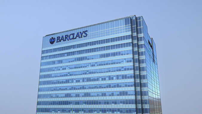 London Buiding Barclays 20ChurchillPlace Low-poly 3D model 3