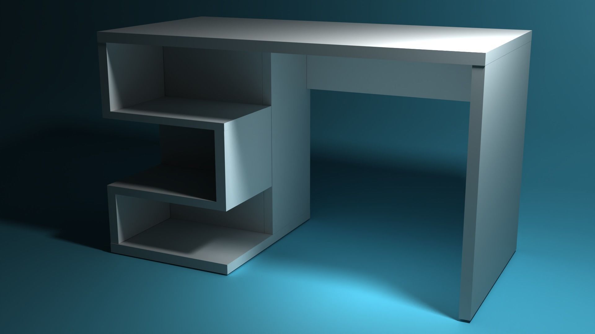 3D model Minimalist Desk VR / AR / low-poly | CGTrader