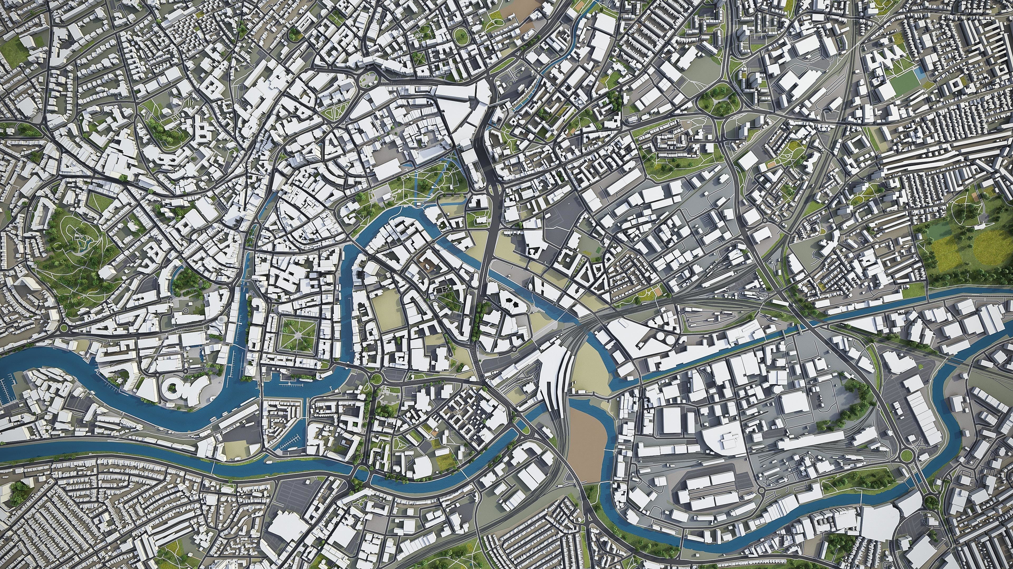 Bristol  Low-poly 3D model_9