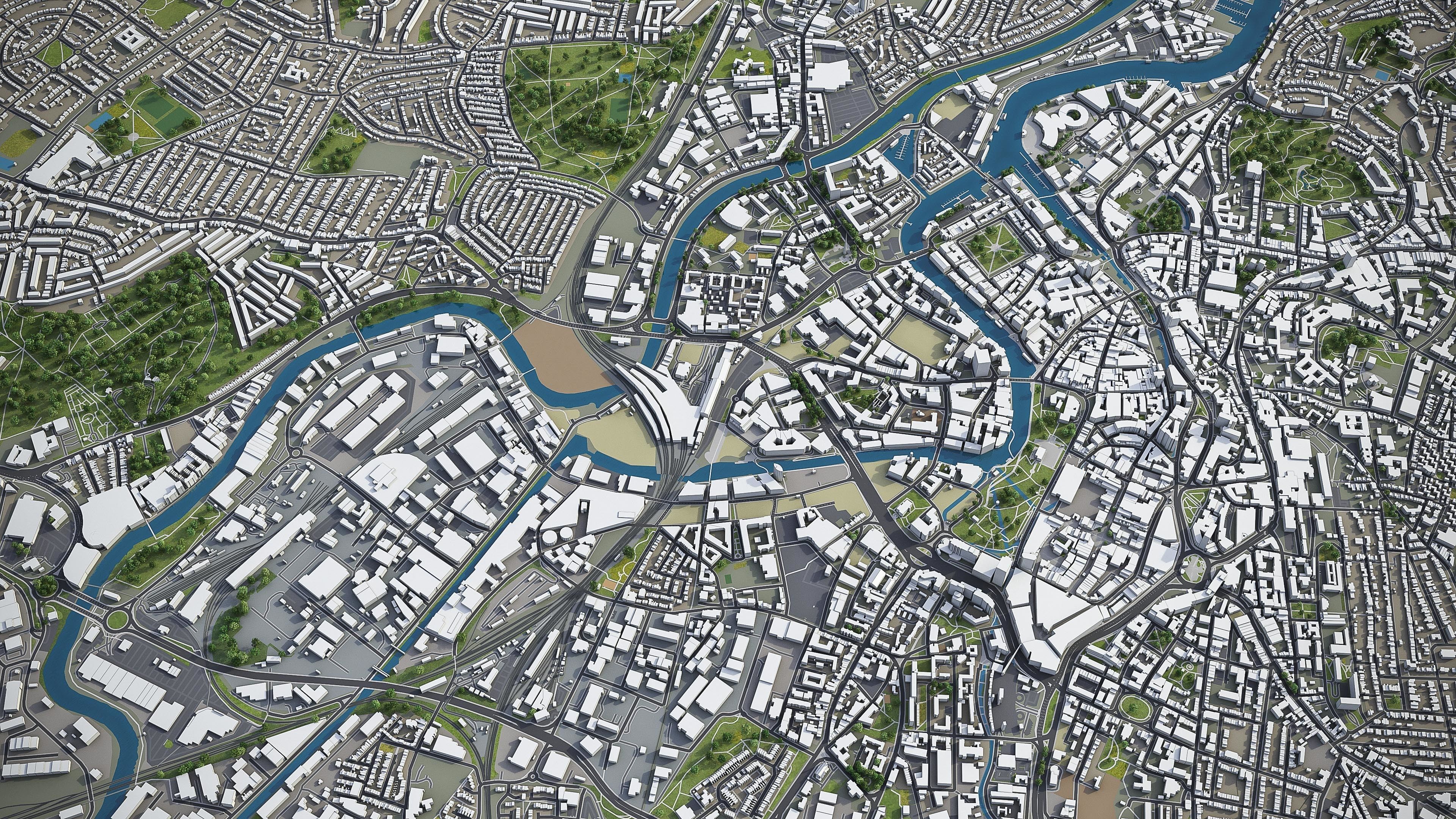 Bristol  Low-poly 3D model_6