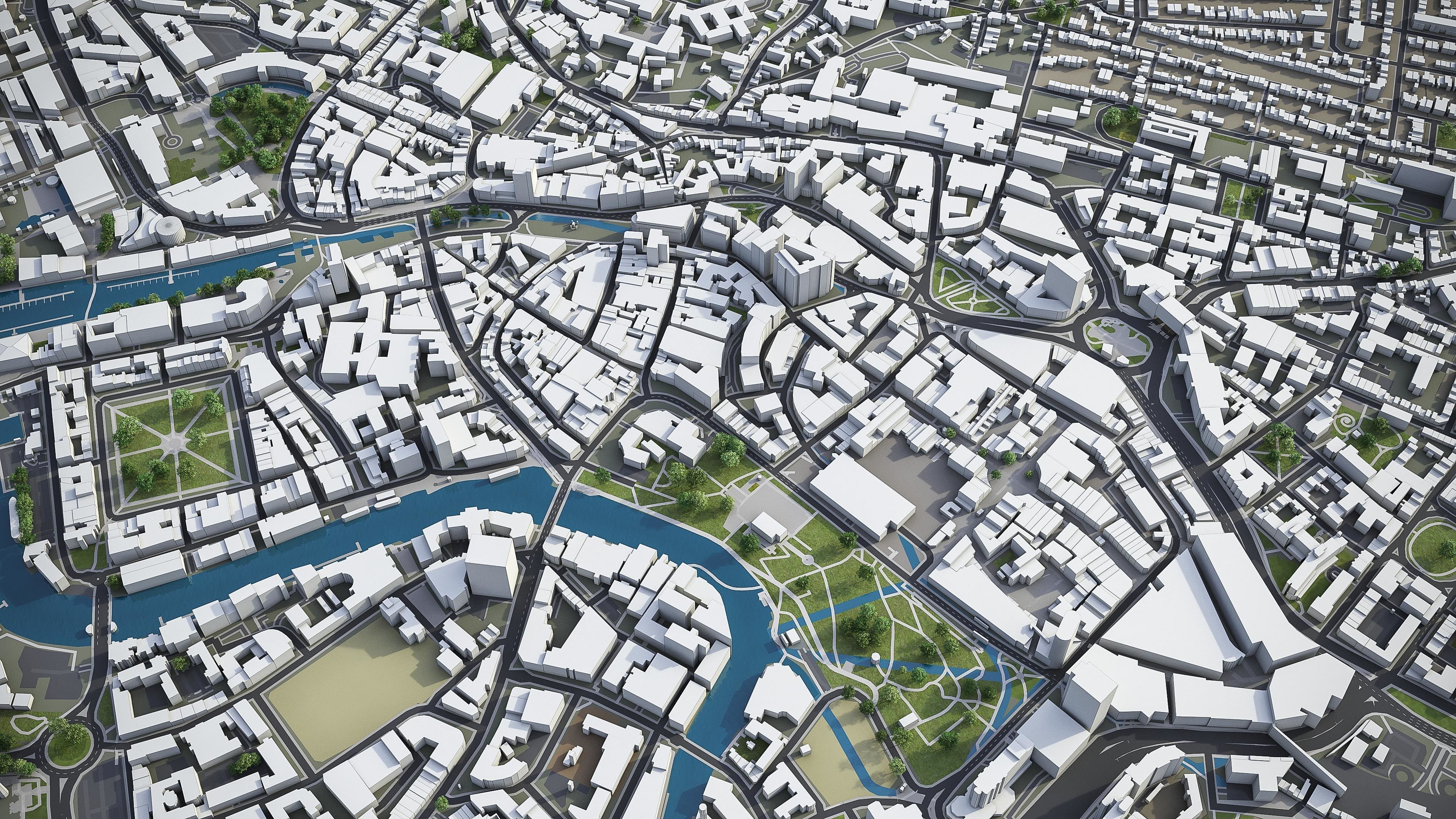 Bristol  Low-poly 3D model_11