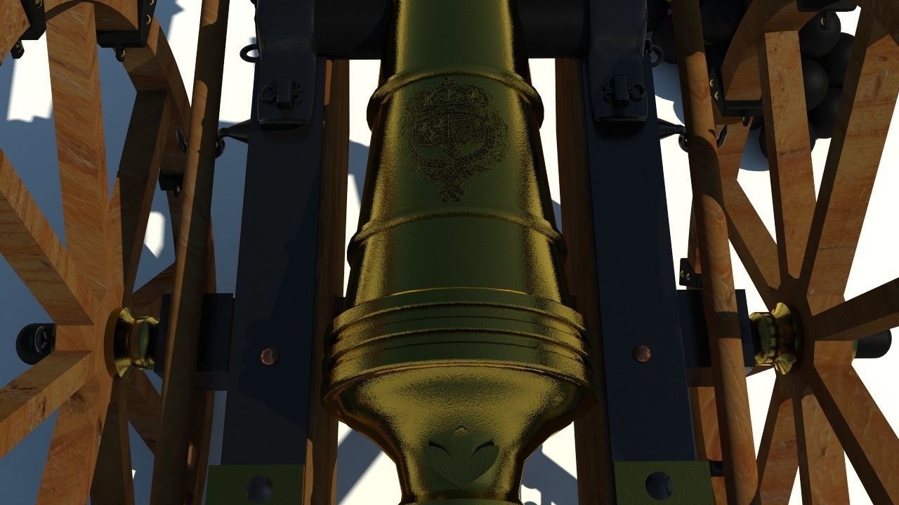 Cannon Louis XIV 3D model_7