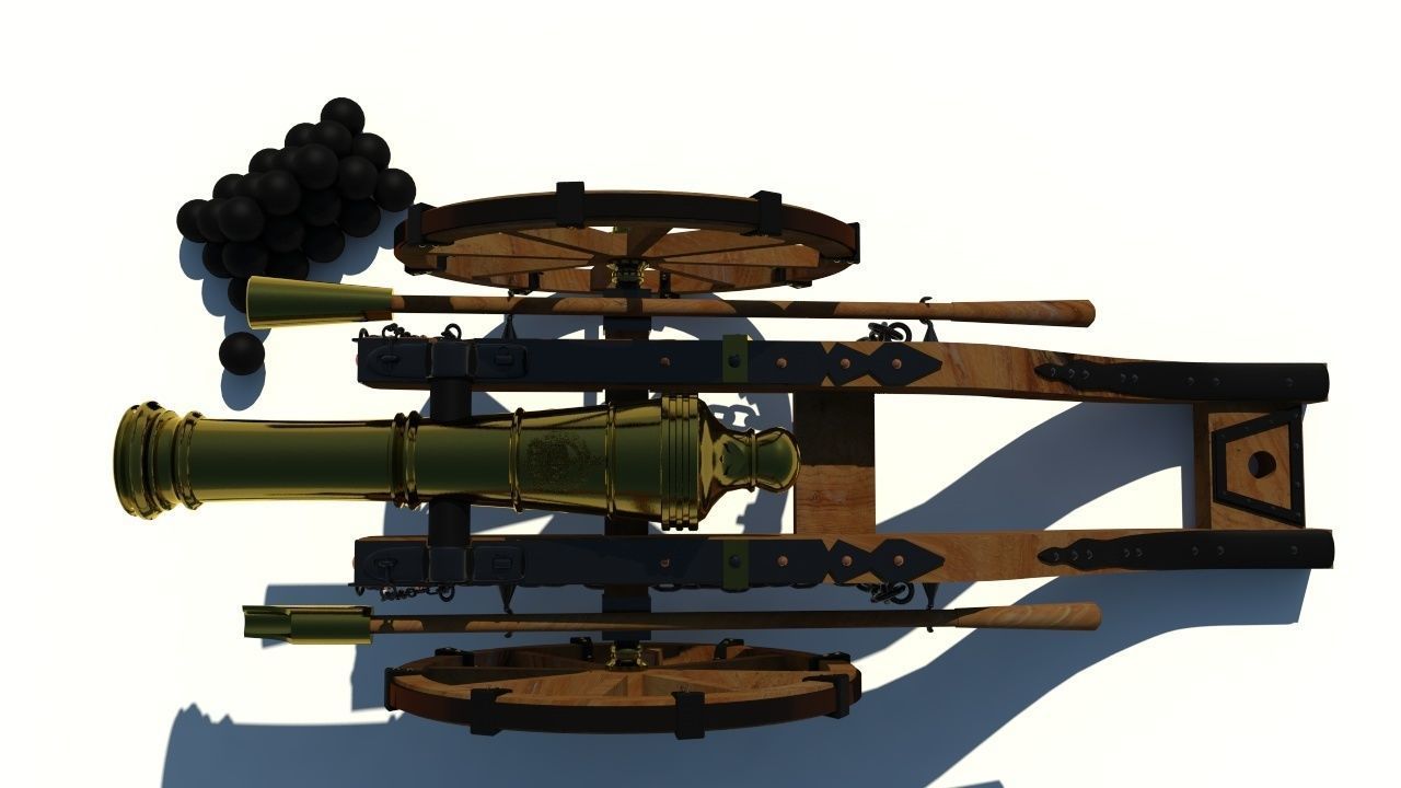Cannon Louis XIV 3D model_5